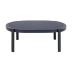 Christopher Knight Home Althea, ensemble de conversation moderne incurvé de 5 pièces en aluminium pour l'extérieur avec table basse en verre