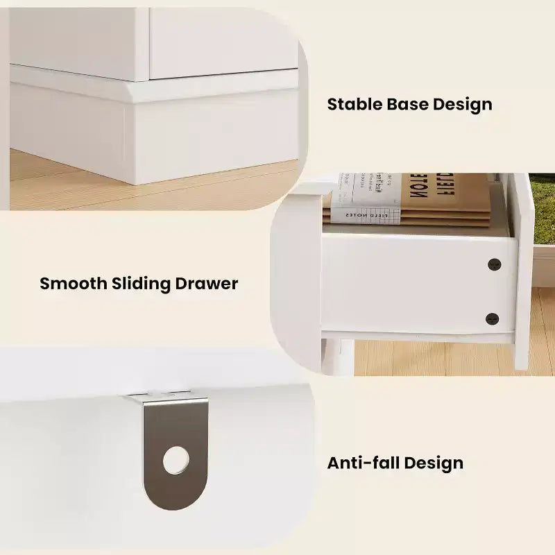 Commode de rangement à 8 tiroirs, meuble à tiroirs profonds, large buffet de rangement pour salon, entrée, chambre d'enfant